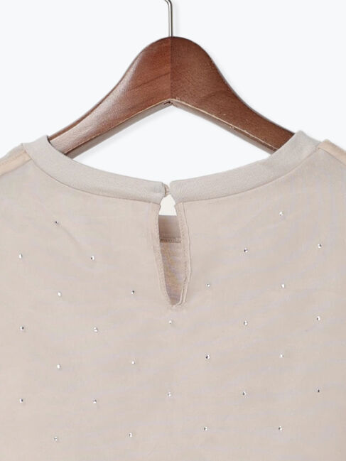 Te chichi「ラインストーンドットTシャツ」|ニット・セーター|