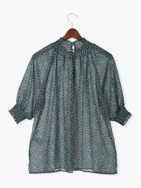 Te chichi「プリントシャーリングスタンドブラウス」|シャツ・ブラウス|