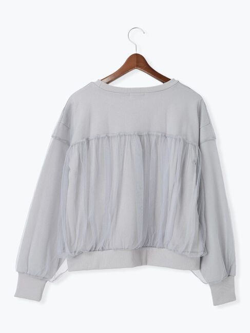 Te chichi TERRASSE「チュールドッキング裏毛スウェット」|Tシャツ・カットソー|