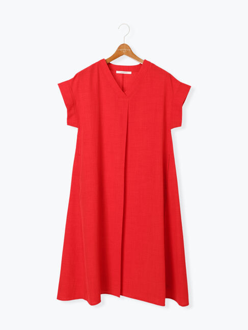 Lugnoncure「【接触冷感】麻調サックワンピース」|ワンピース|