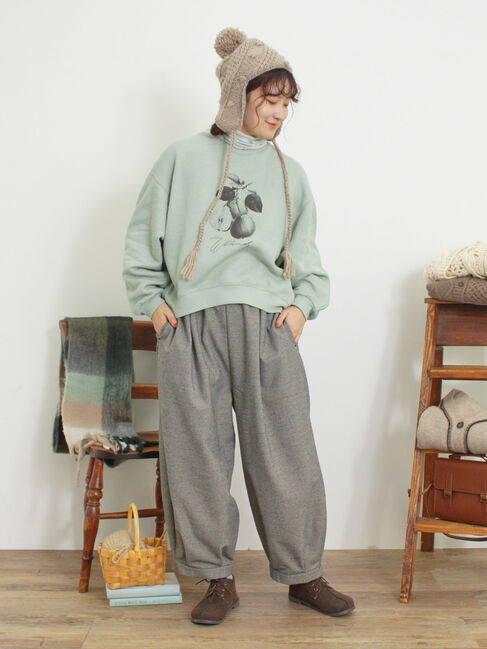 Samansa Mos2「柄アソートプリントスウェット」|Tシャツ・カットソー|