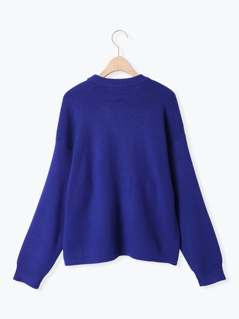 Samansa Mos2「◎レタリング配色ニット」|ニット・セーター|