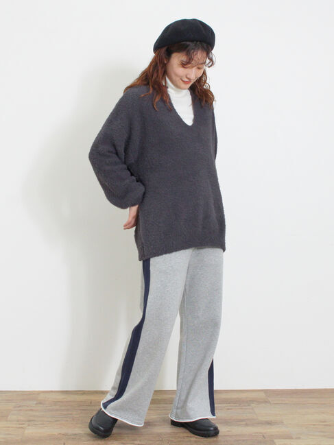 Samansa Mos2「◎シャギーキーネックニット」|ニット・セーター|