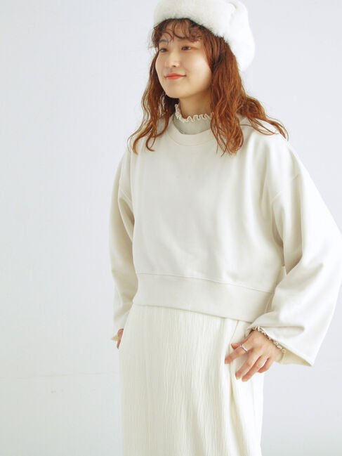 Samansa Mos2「◎ショート丈スウェット」|Tシャツ・カットソー|キナリ