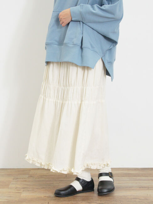 Samansa Mos2「シャーリングティアードスカート」|スカート|