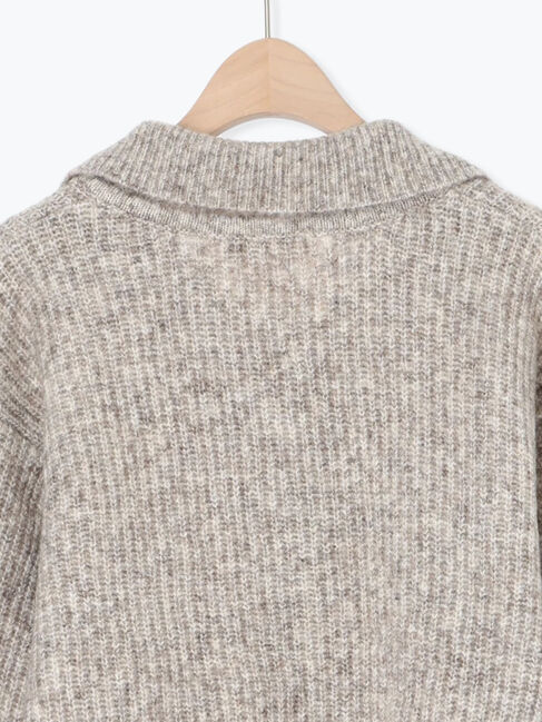 Samansa Mos2「襟付ニットカーディガン」|カーディガン|