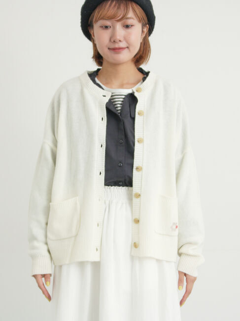 Samansa Mos2「花刺繍入りカーディガン」|カーディガン|