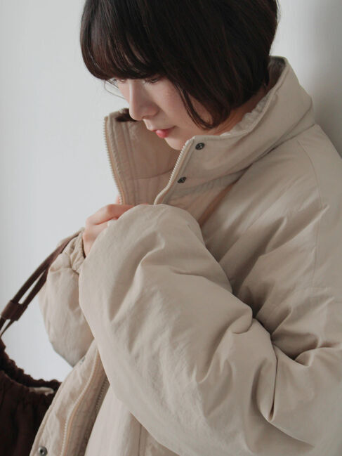 Samansa Mos2 blue「中綿モンスターコート」|その他|