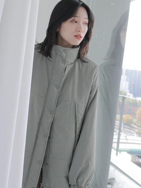 Samansa Mos2 blue「中綿モンスターコート」|その他|