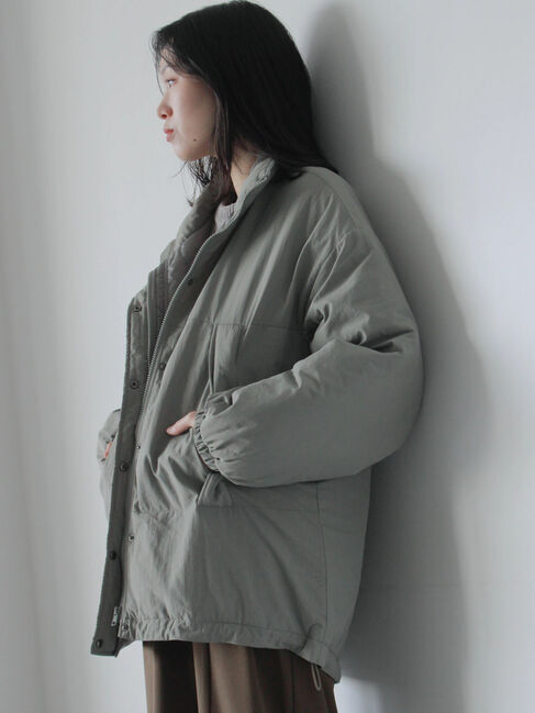 Samansa Mos2 blue「中綿モンスターコート」|その他|