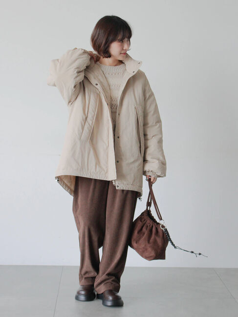 Samansa Mos2 blue「中綿モンスターコート」|その他|