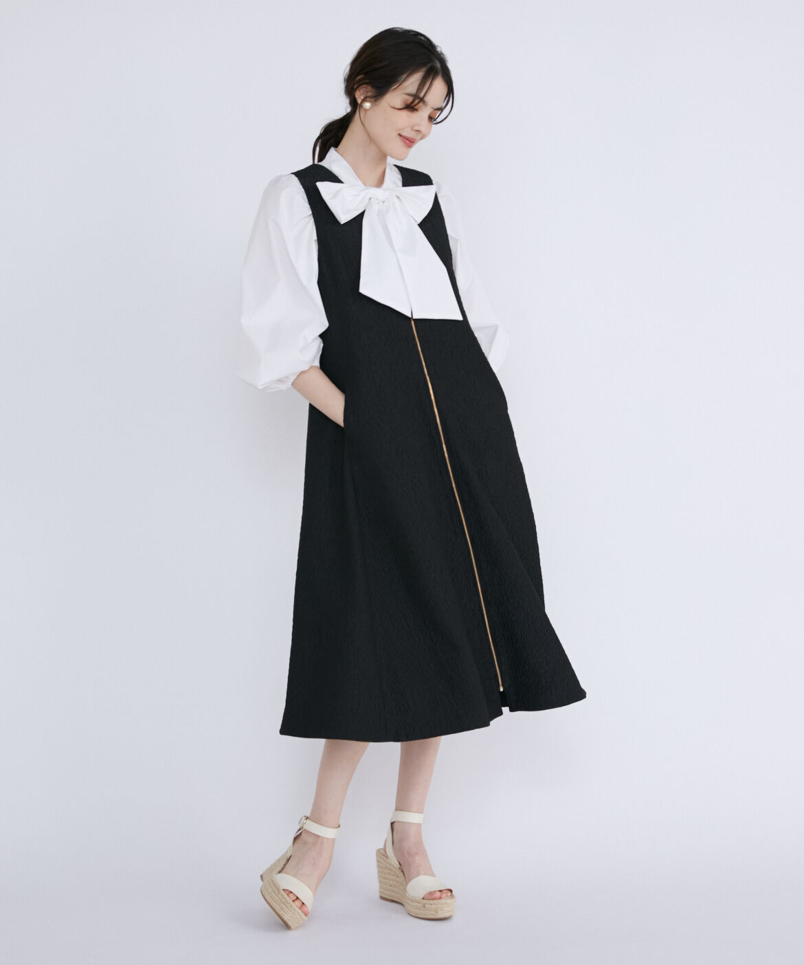 Maglie le cassetto「ビッグボウタイブラウス」|シャツ・ブラウス|