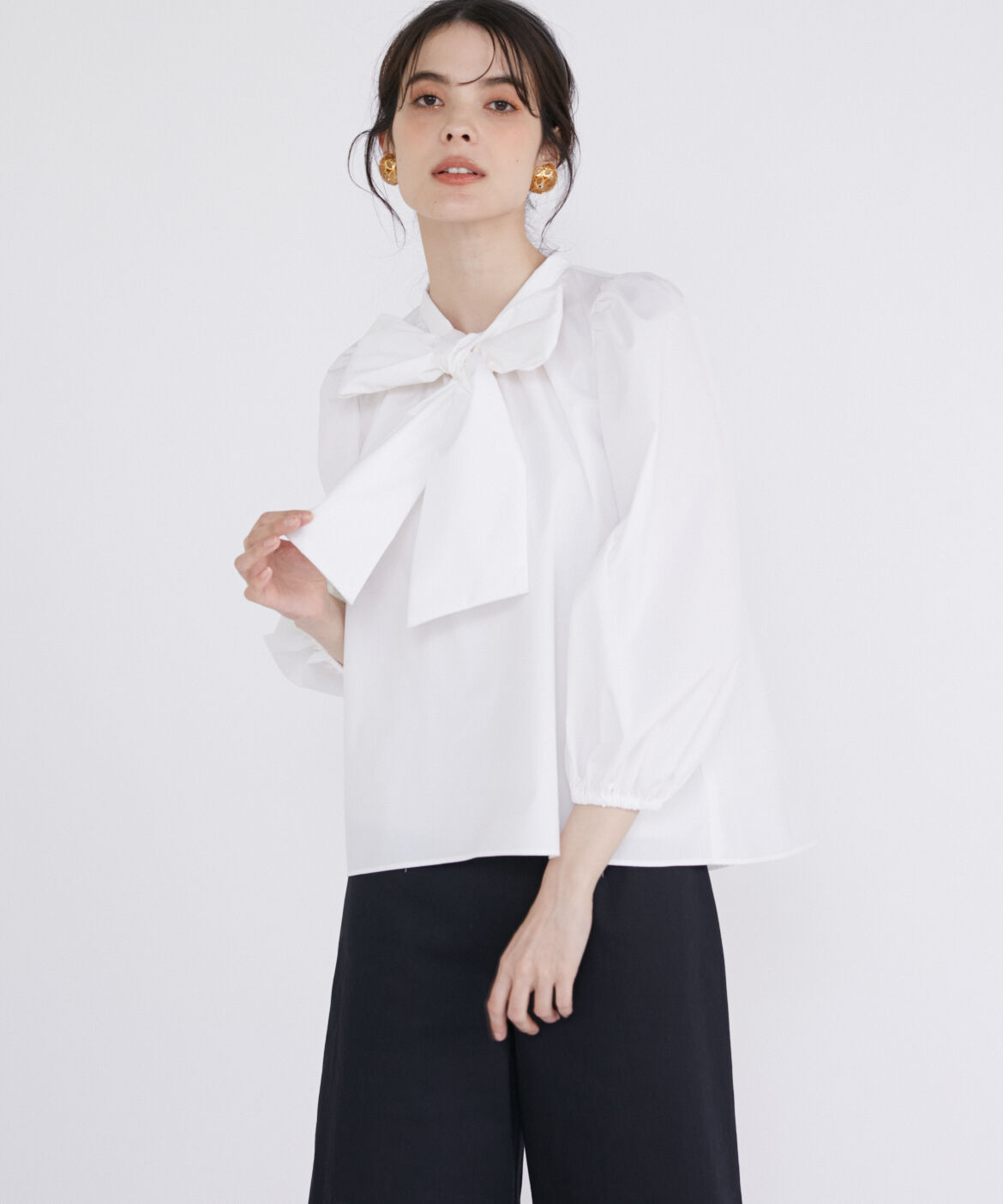 Maglie le cassetto「ビッグボウタイブラウス」|シャツ・ブラウス|