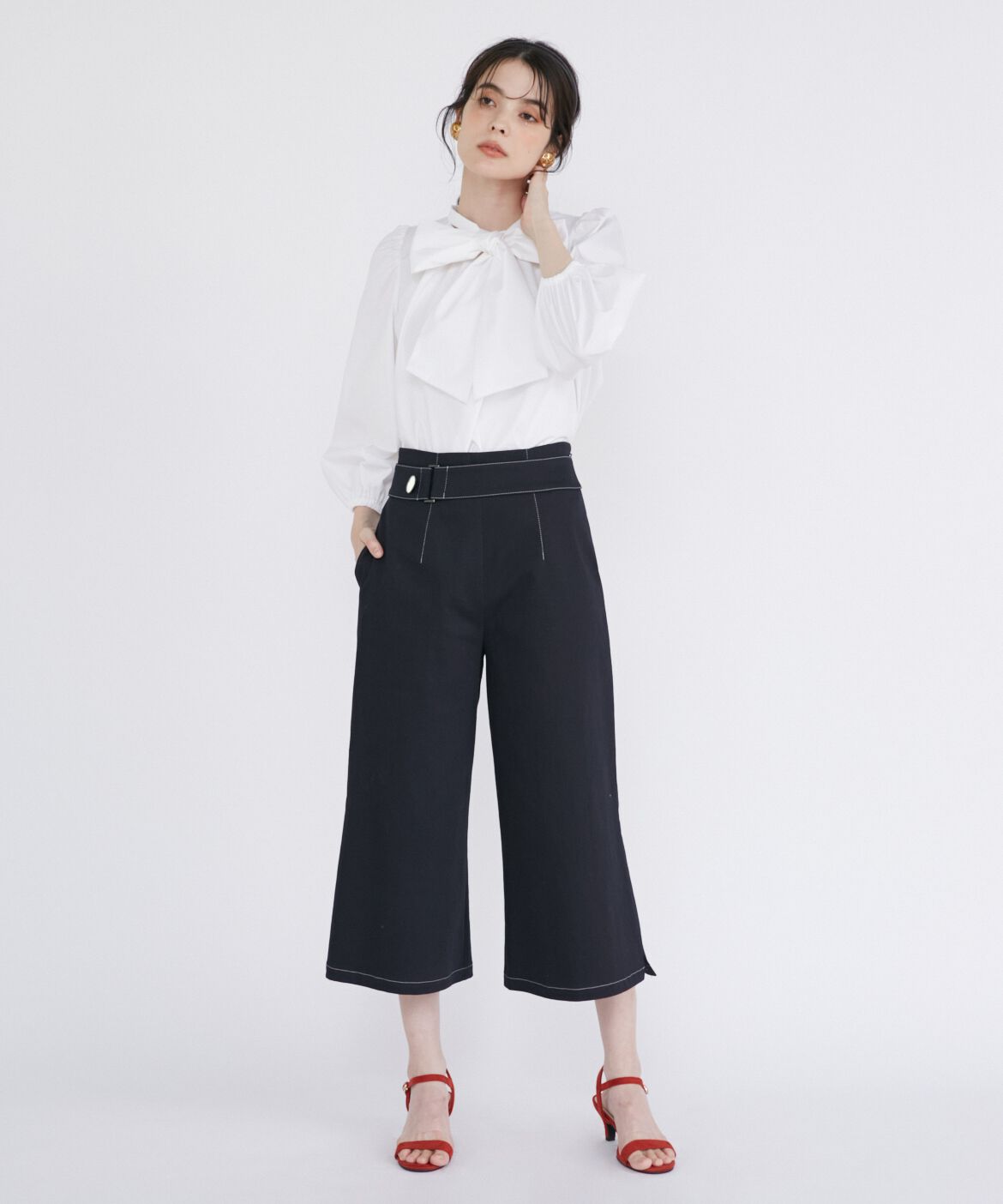 Maglie le cassetto「ビッグボウタイブラウス」|シャツ・ブラウス|