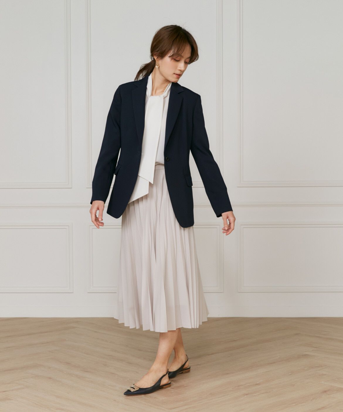 INED「ボウタイブラウス」|シャツ・ブラウス|