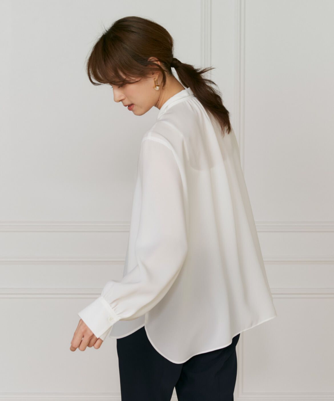 INED「ボウタイブラウス」|シャツ・ブラウス|