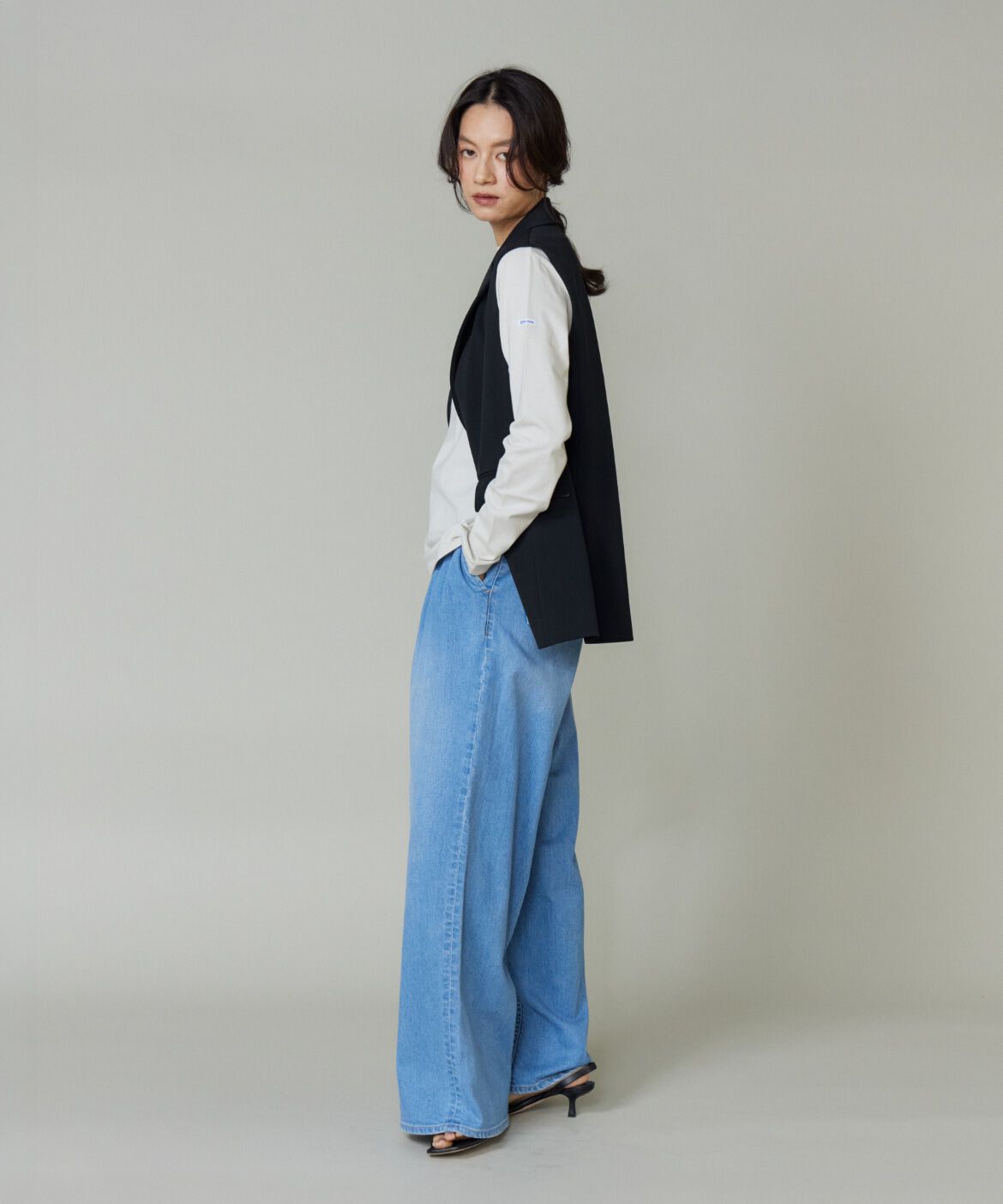 INED「BOAT NECK L/S P.O.　ボートネックカットソー《ORCIVAL》」|Tシャツ・カットソー|