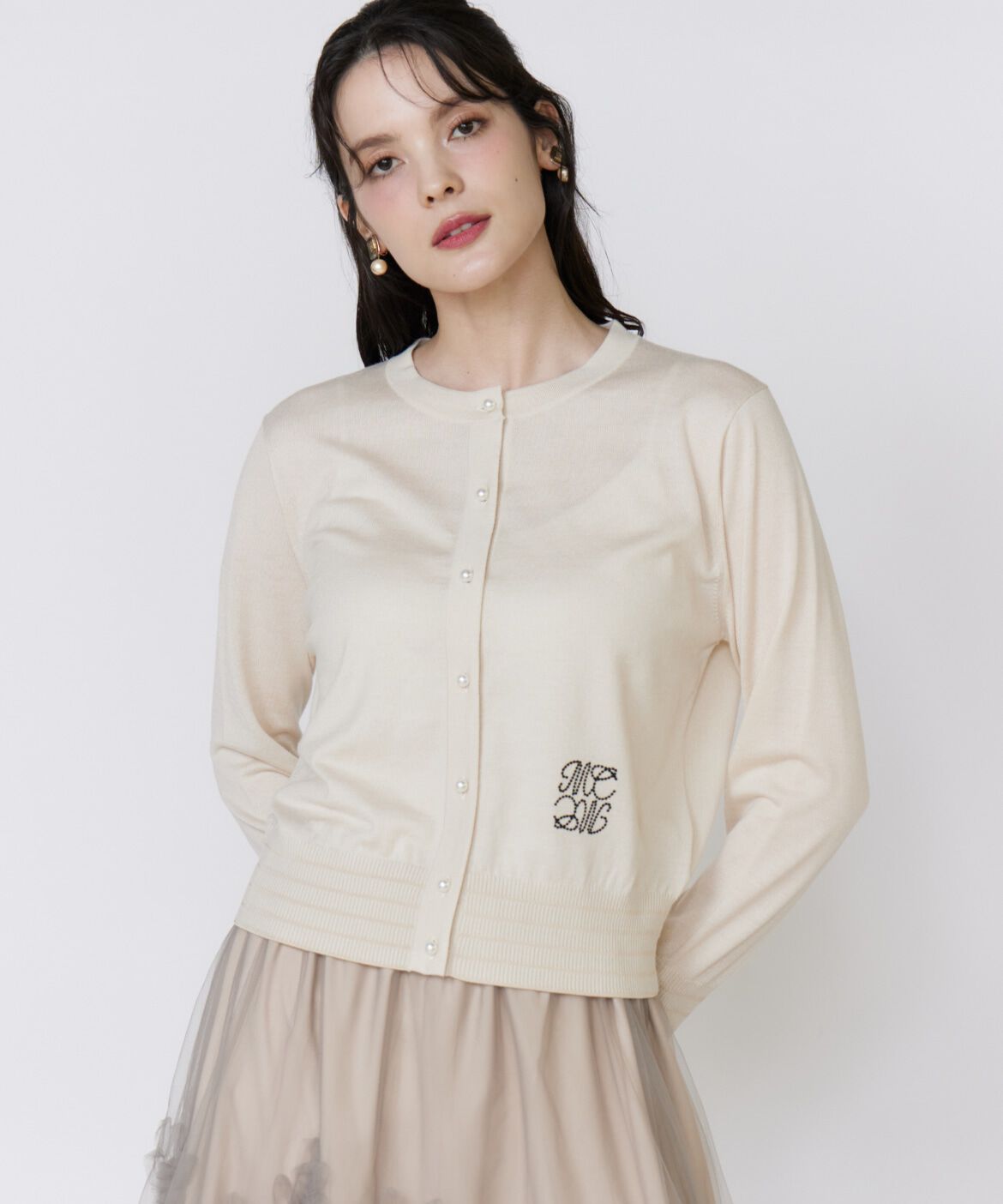 Maglie le cassetto「《大きいサイズ》LOVER Basicカーディガン」|カーディガン|