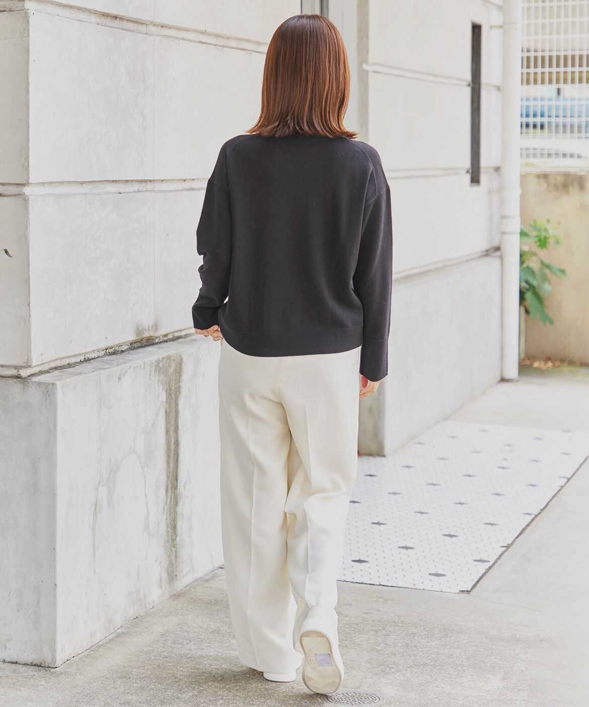 INED「ウール100％クルーネックニット」|ニット・セーター|