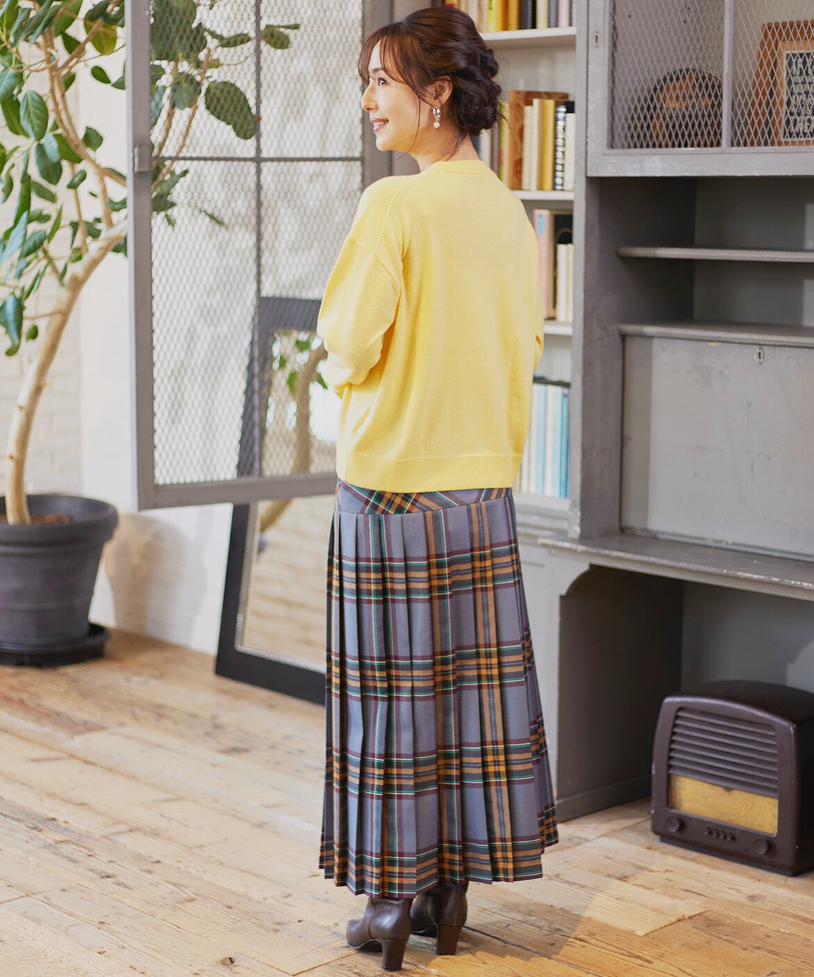 INED「ウール100％クルーネックニット」|ニット・セーター|