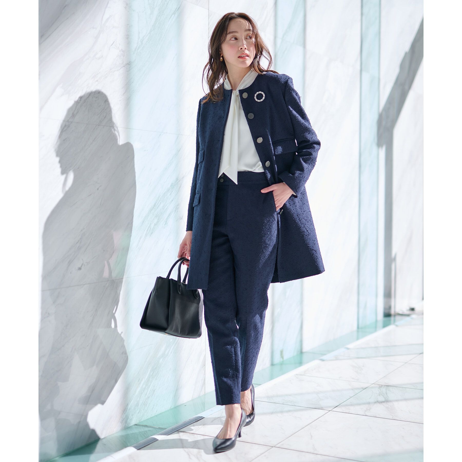 UNTITLED「サテンボウタイブラウス」|シャツ・ブラウス|