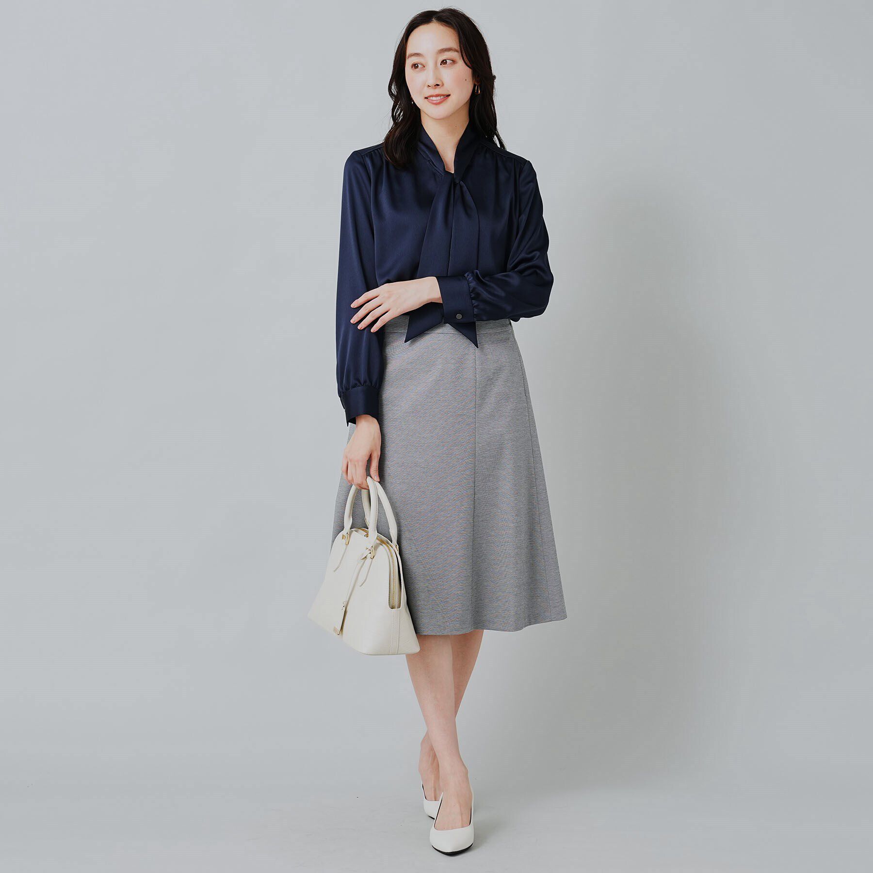 UNTITLED「サテンボウタイブラウス」|シャツ・ブラウス|