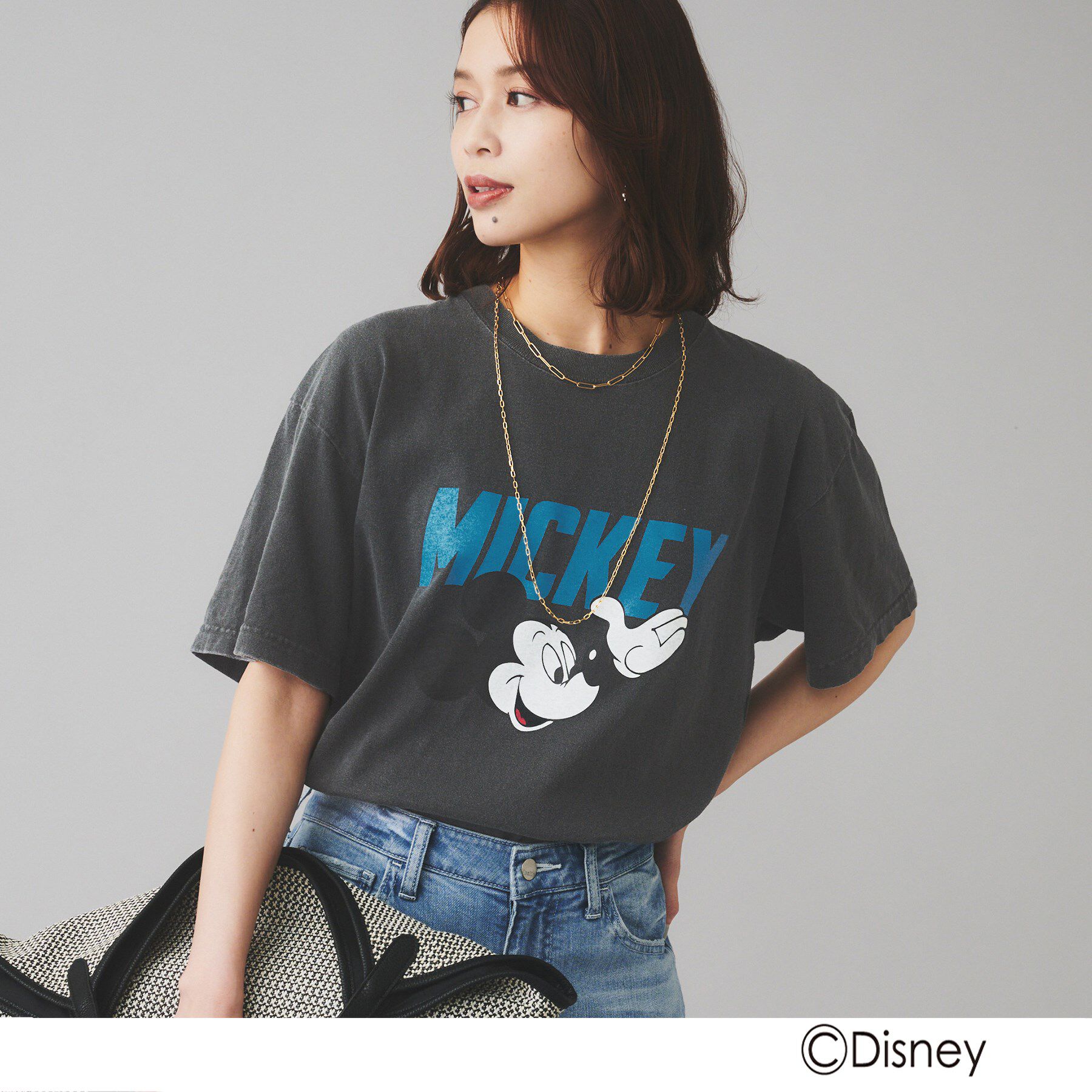 UNTITLED「【GOOD ROCK SPEED】Disney ／ ミッキーマウス ／ デザインTシャツ」|Tシャツ・カットソー|ブラック(019)