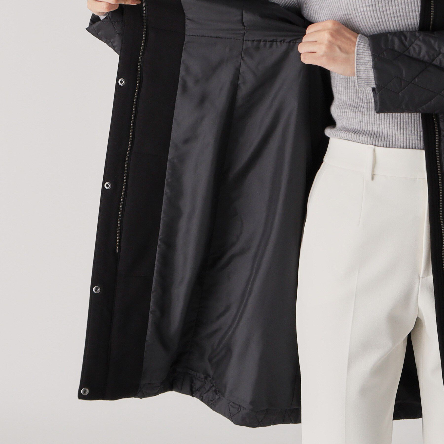 COUP DE CHANCE「【中綿キルトコート／軽くて暖かい／フード取外し可】細見えと着心地の良さ◎中綿キルトコート」|ダウン|