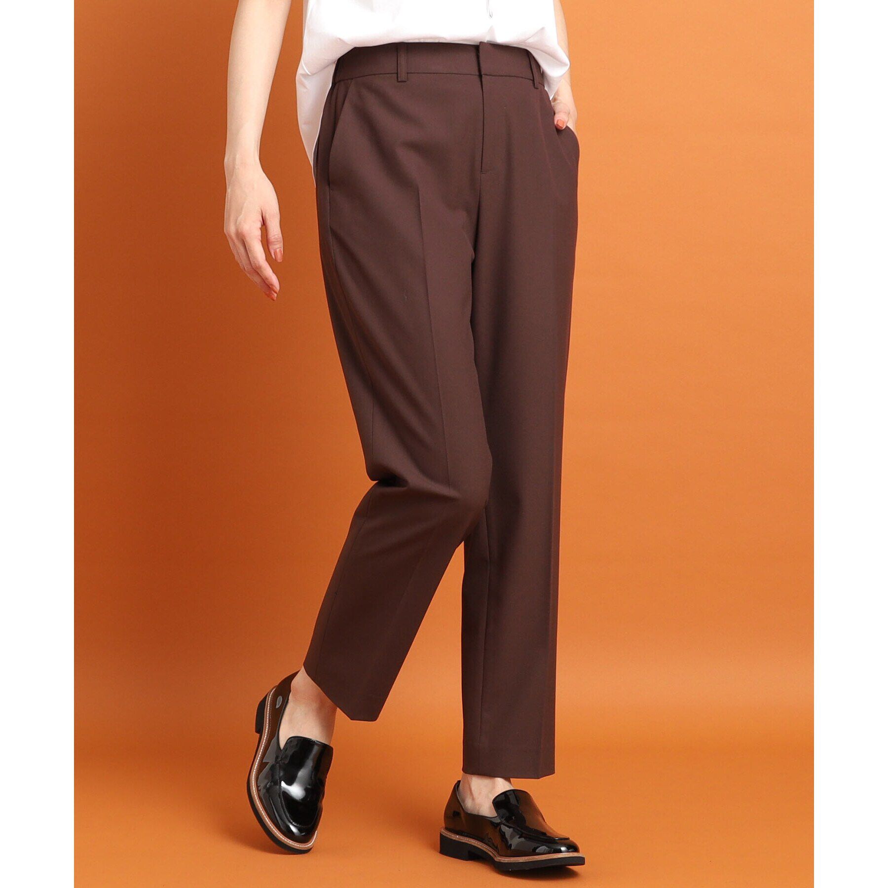 Reflect「【人気♪／WEB限定カラーあり／私のパンツ／手洗い可】テーパードパンツ」|その他|ブラウン(044)