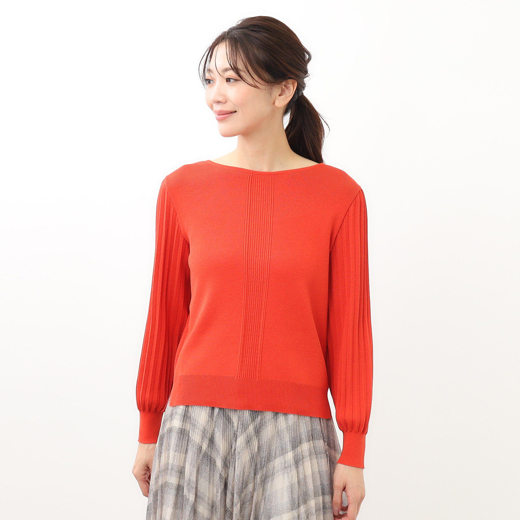 Reflect「【大人気ニットに新色登場！マイカラニット+／細見え／WEB限定カラーあり／マシンウォッシュ可／選べる」|ニット・セーター|