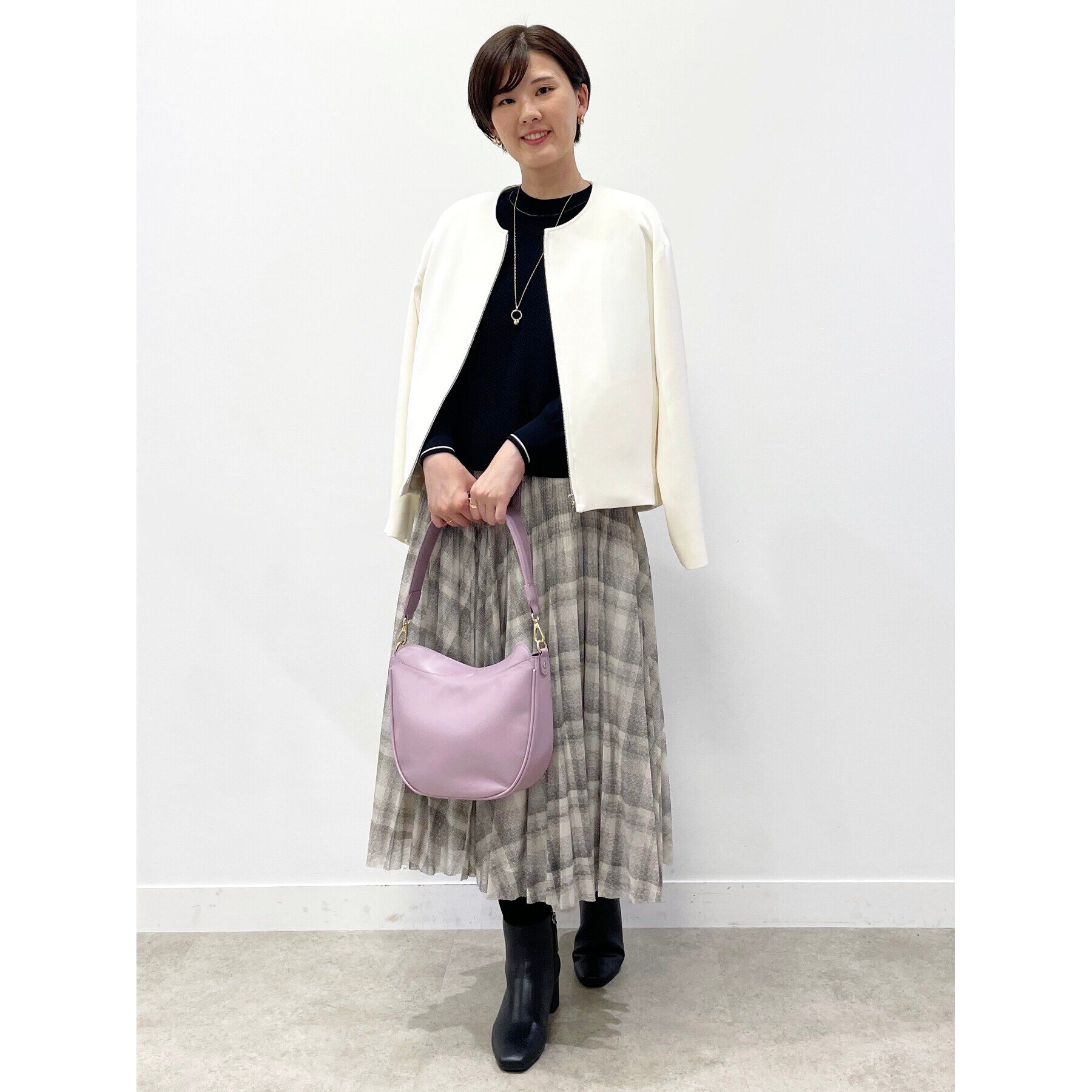 Reflect「エアリーチュール&times;チェックプリーツスカート」|スカート|