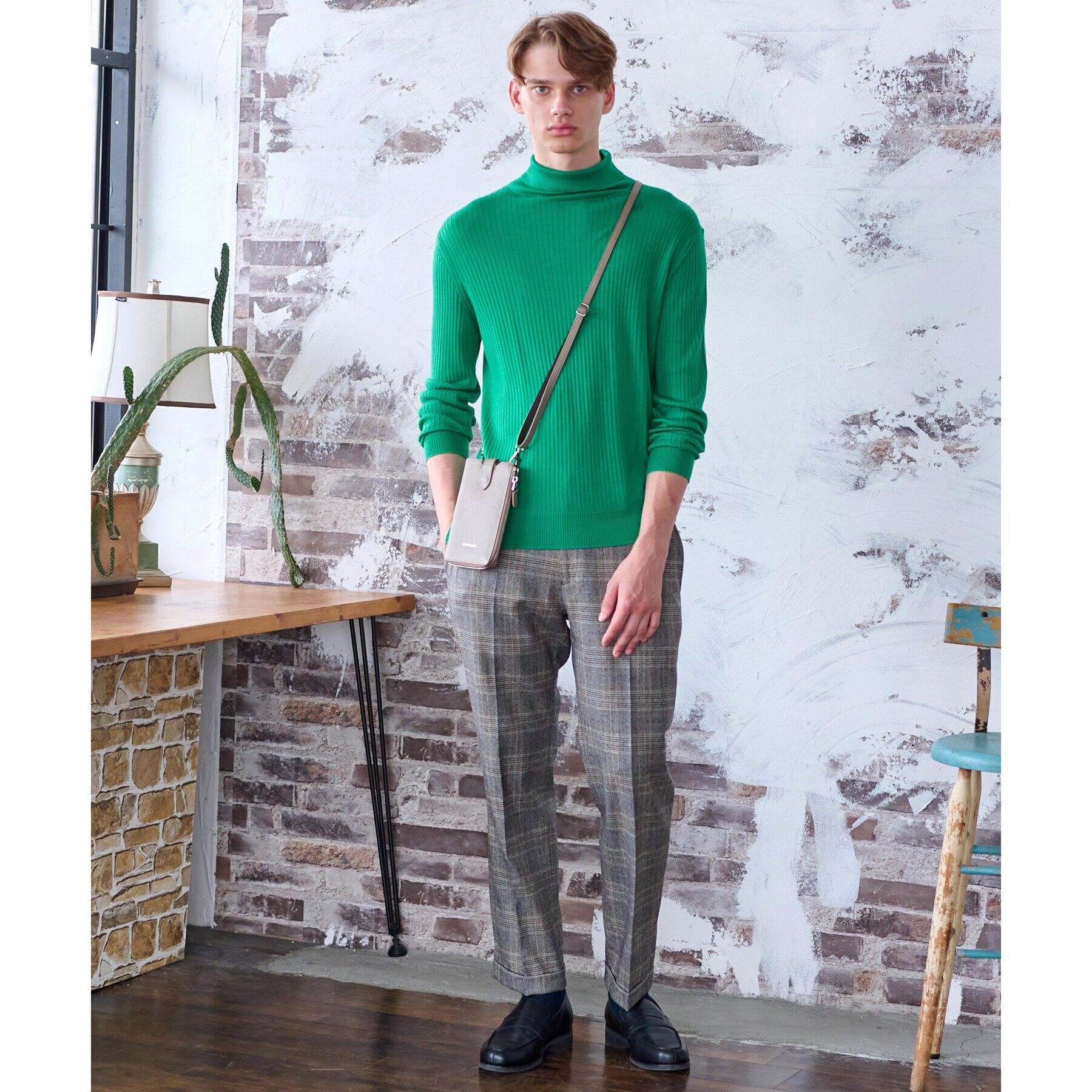 DRESSTERIOR「シルクカシミヤ混タートルニット」|ニット・セーター|