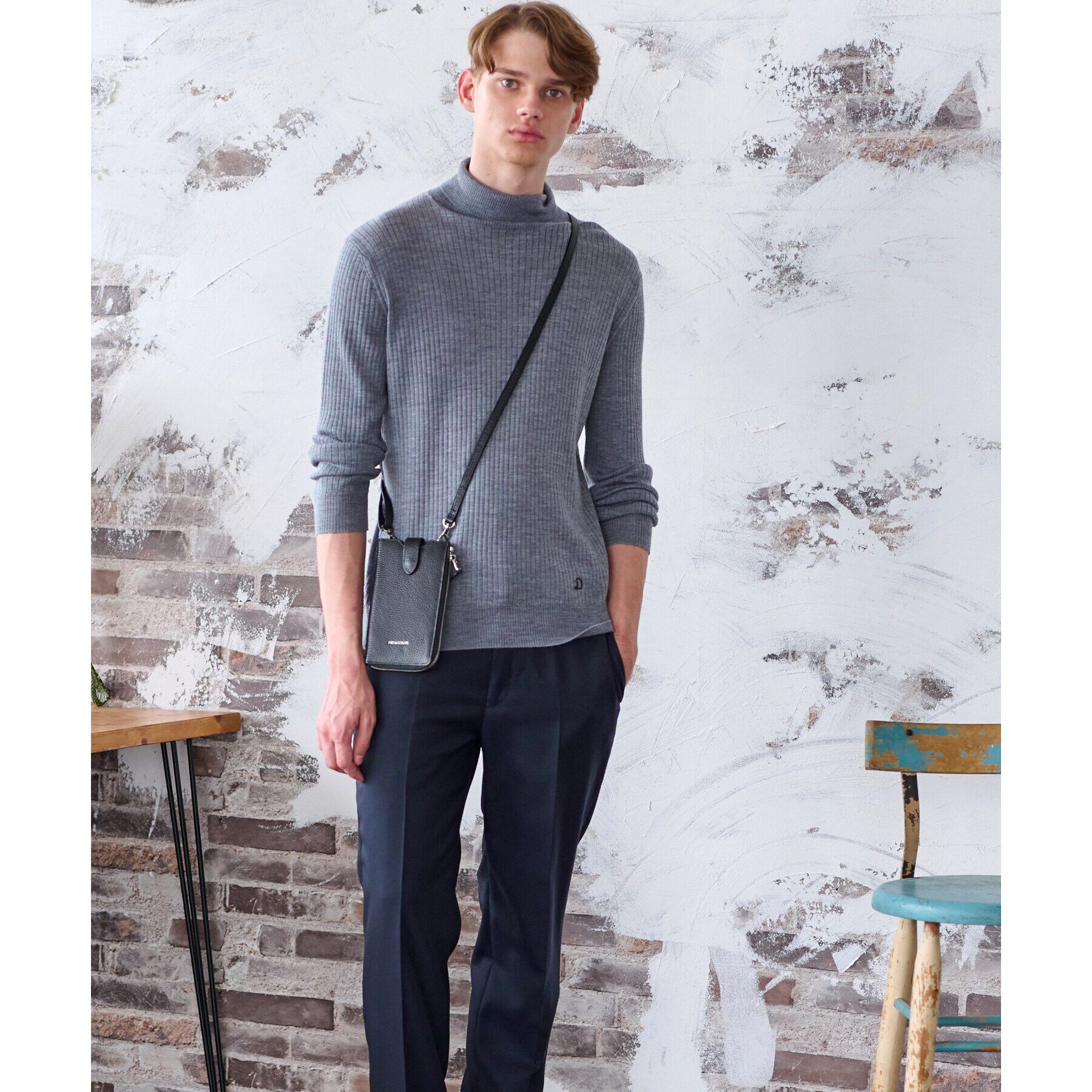 DRESSTERIOR「シルクカシミヤ混タートルニット」|ニット・セーター|