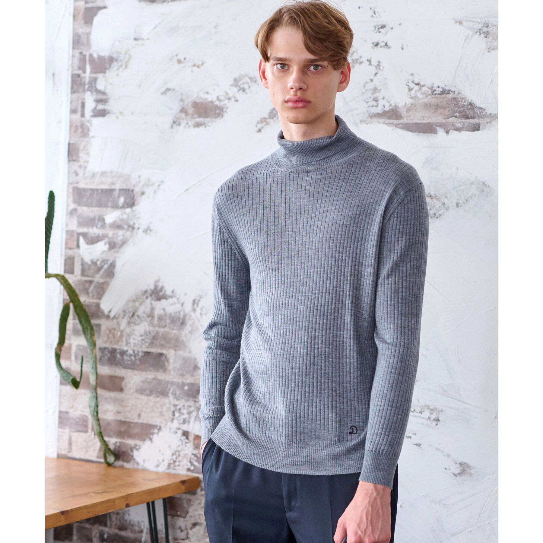 DRESSTERIOR「シルクカシミヤ混タートルニット」|ニット・セーター|