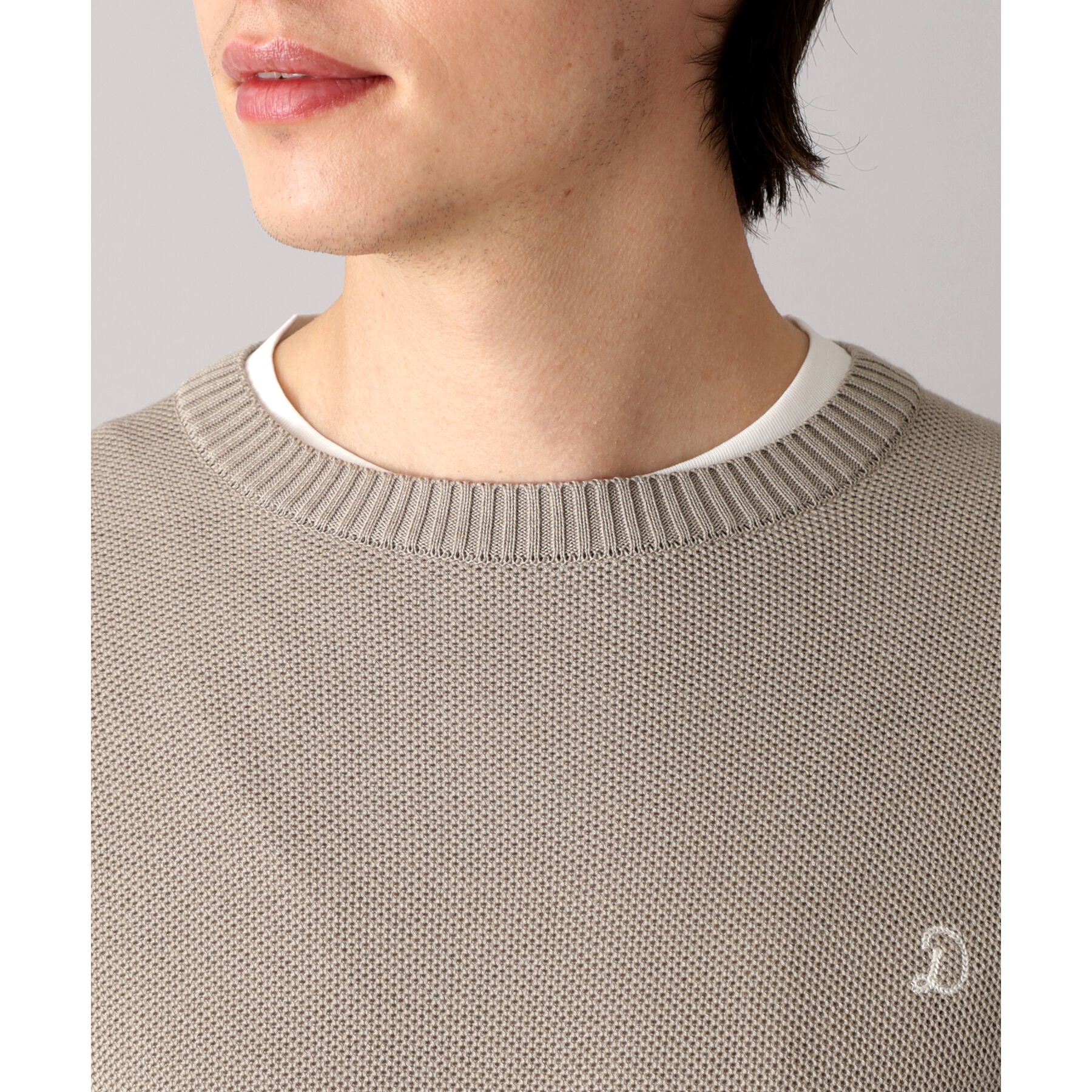 DRESSTERIOR「鹿の子クルーネックニット」|ニット・セーター|