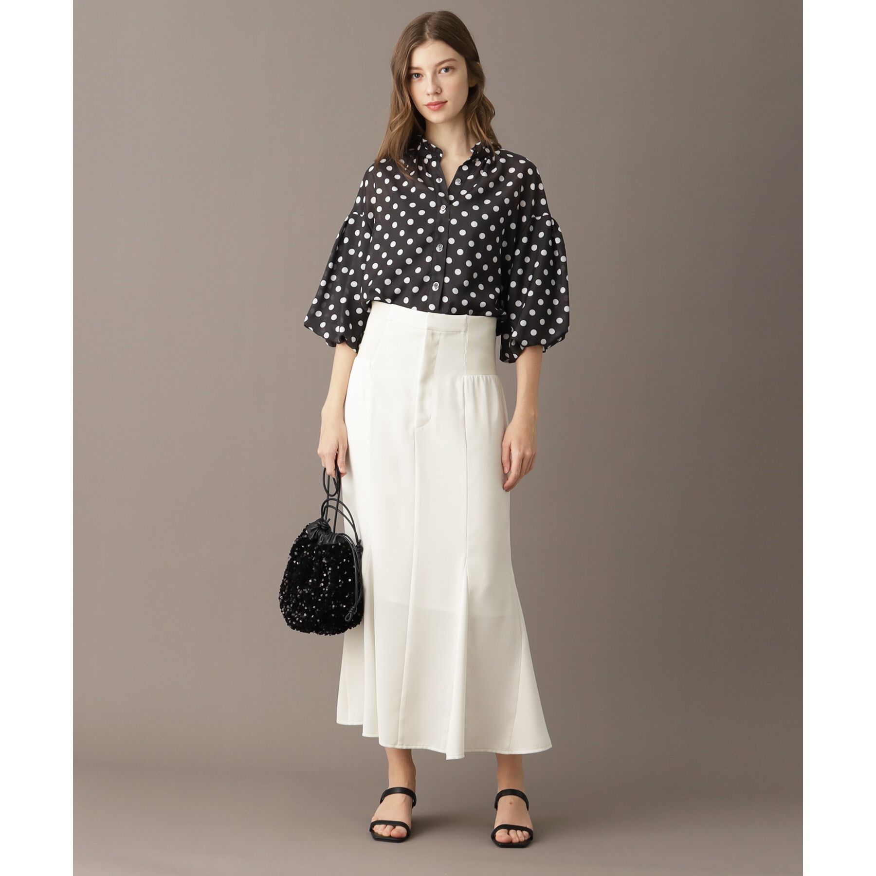 DRESSTERIOR「【大人百花春号掲載 モデル美香さん着用】バックストラップマーメイドスカート」|スカート|