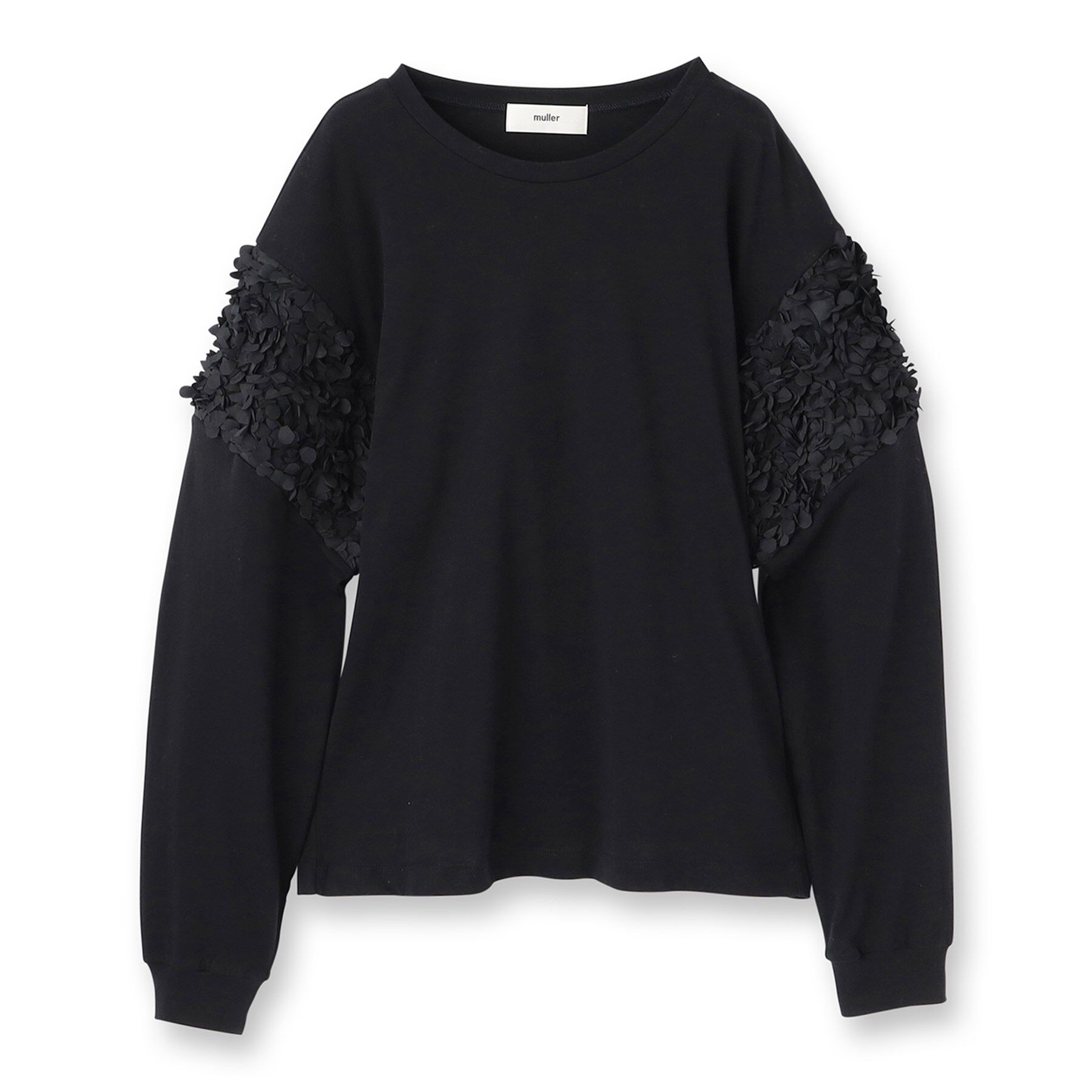 DRESSTERIOR「muller of yoshiokubo（ミュラーオブヨシオクボ）FLOWY FRILLED LON」|Tシャツ・カットソー|ブラック(019)