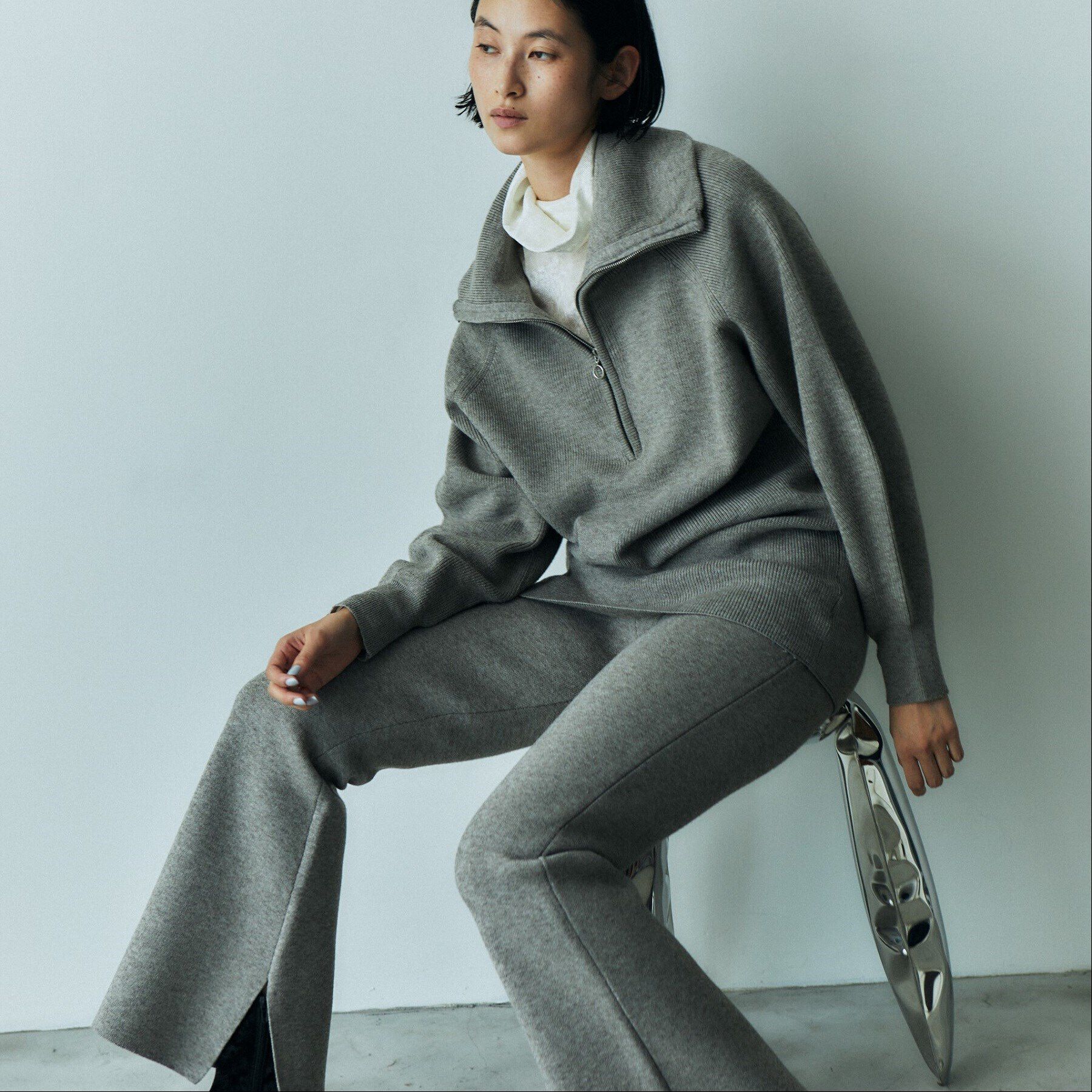 GALLEST「ニットアップジッププルオーバー」|ニット・セーター|