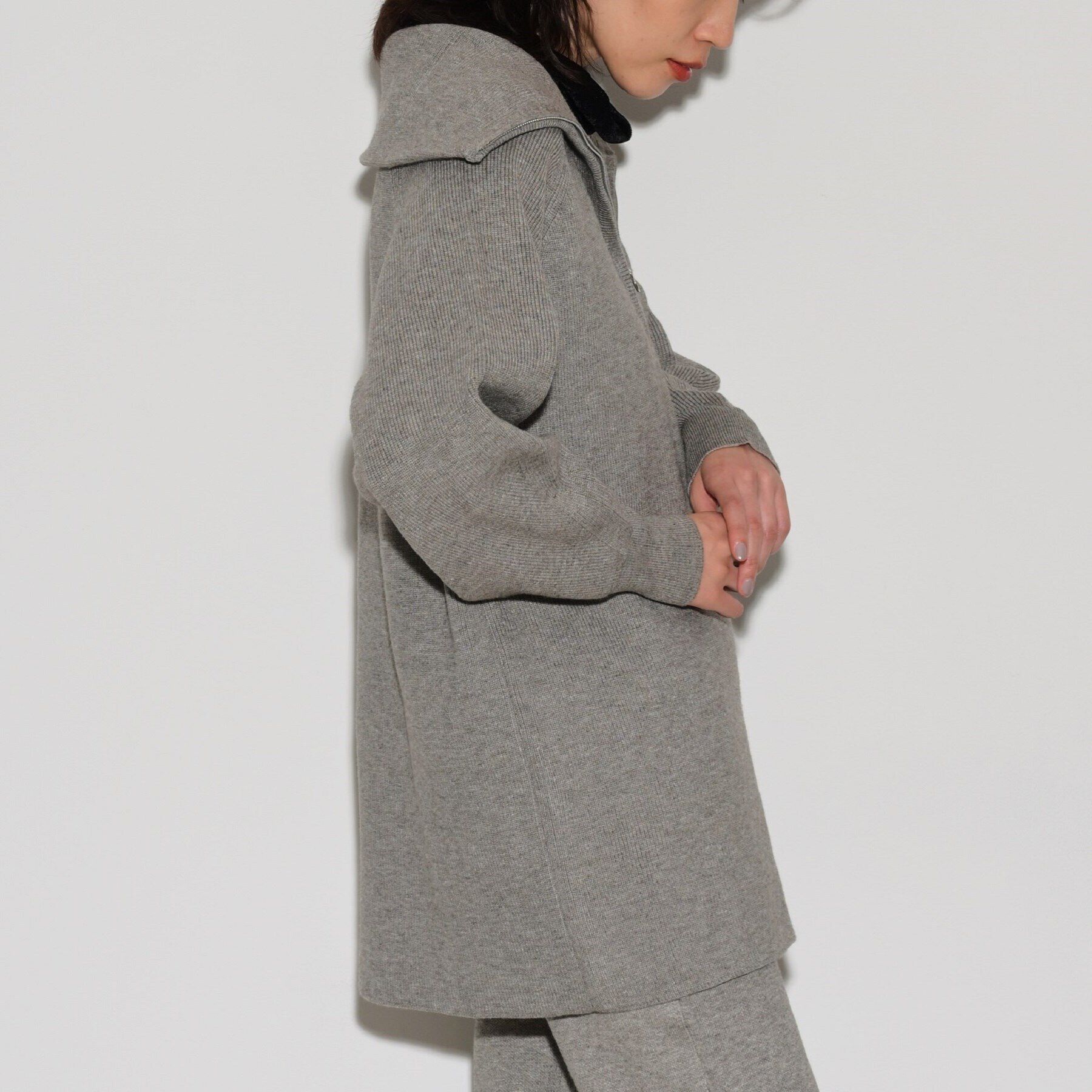 GALLEST「ニットアップジッププルオーバー」|ニット・セーター|