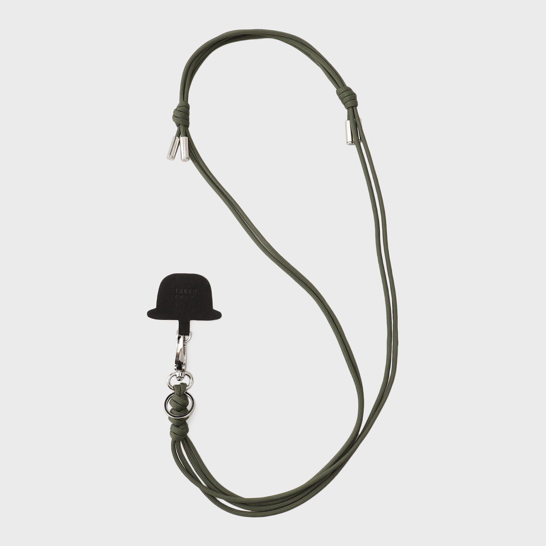 TAKEO KIKUCHI「スマートフォン ストラップ＋アタッチメント」|ストラップ|モスグリーン(024