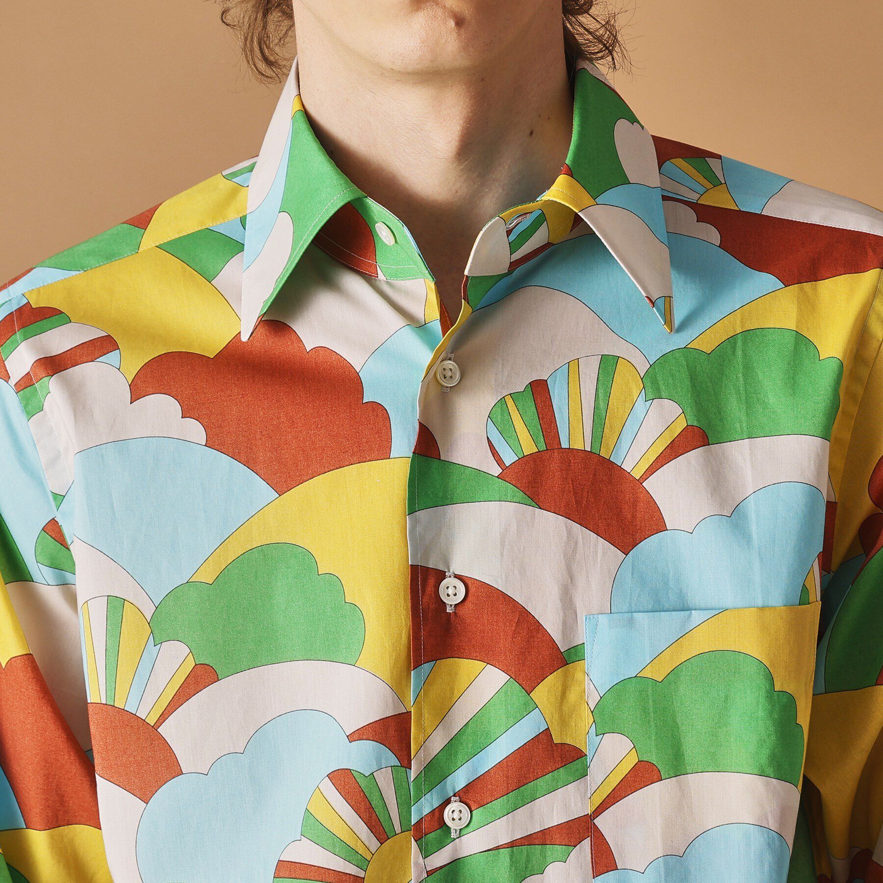 40CARATS&525「70&rsquo;s プリントシャツ」|シャツ・ブラウス|