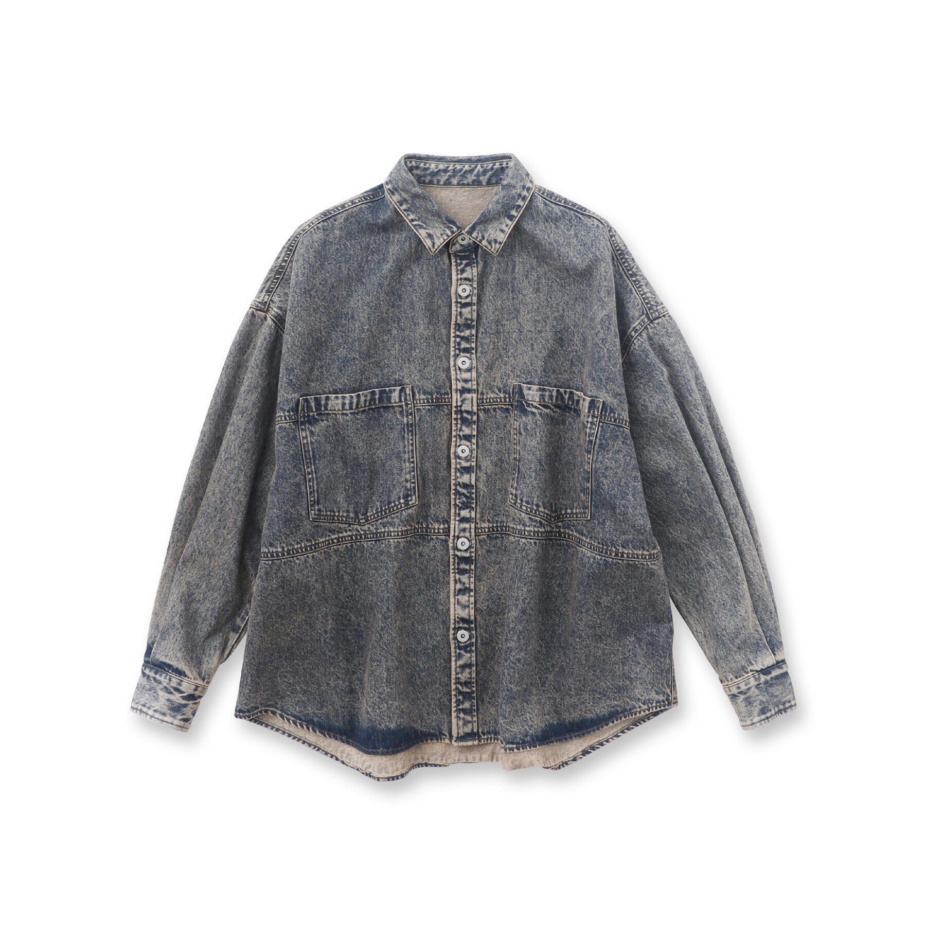 tk.TAKEO KIKUCHI「ケミカルオーバーダイデニムシャツ」|シャツ・ブラウス|
