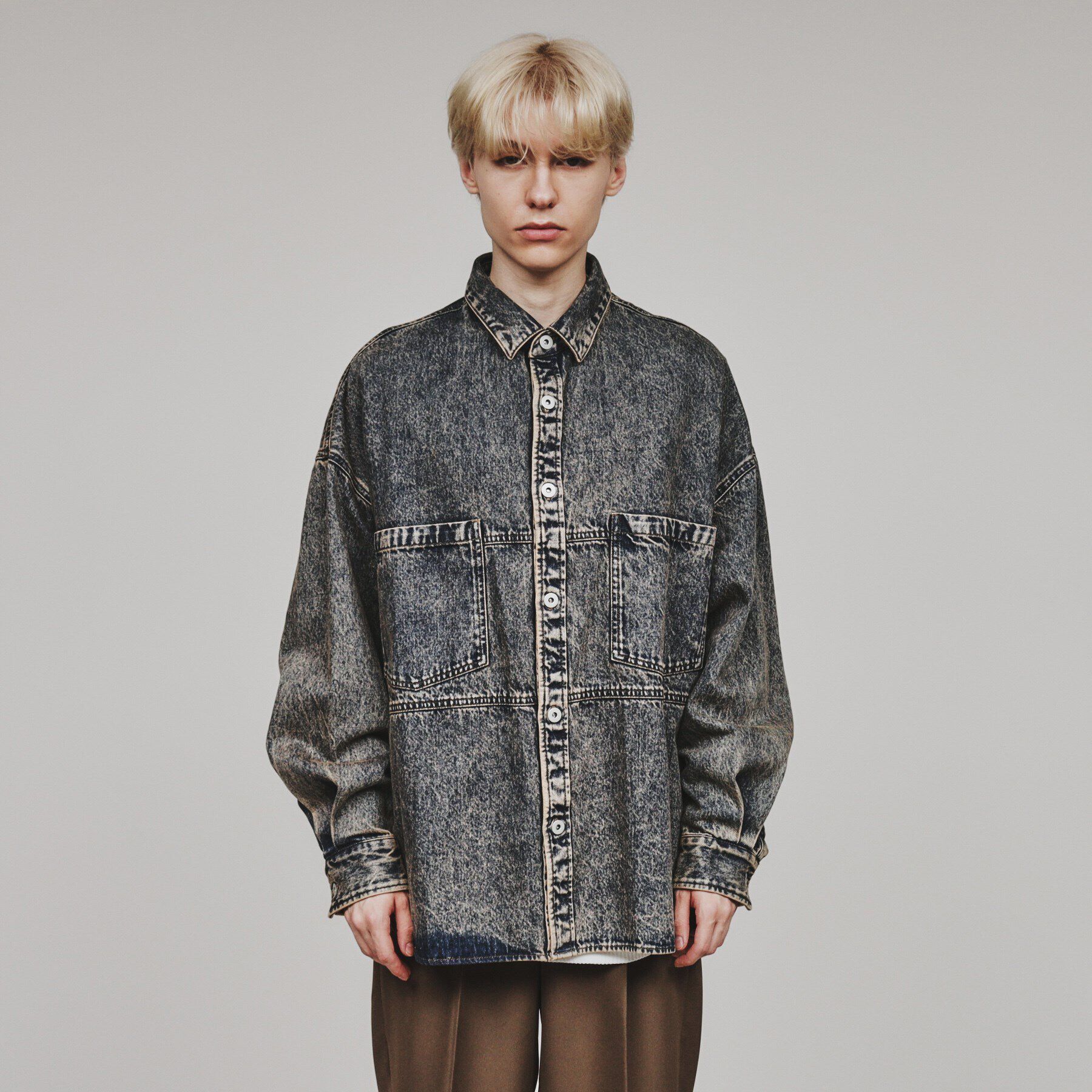 tk.TAKEO KIKUCHI「ケミカルオーバーダイデニムシャツ」|シャツ・ブラウス|