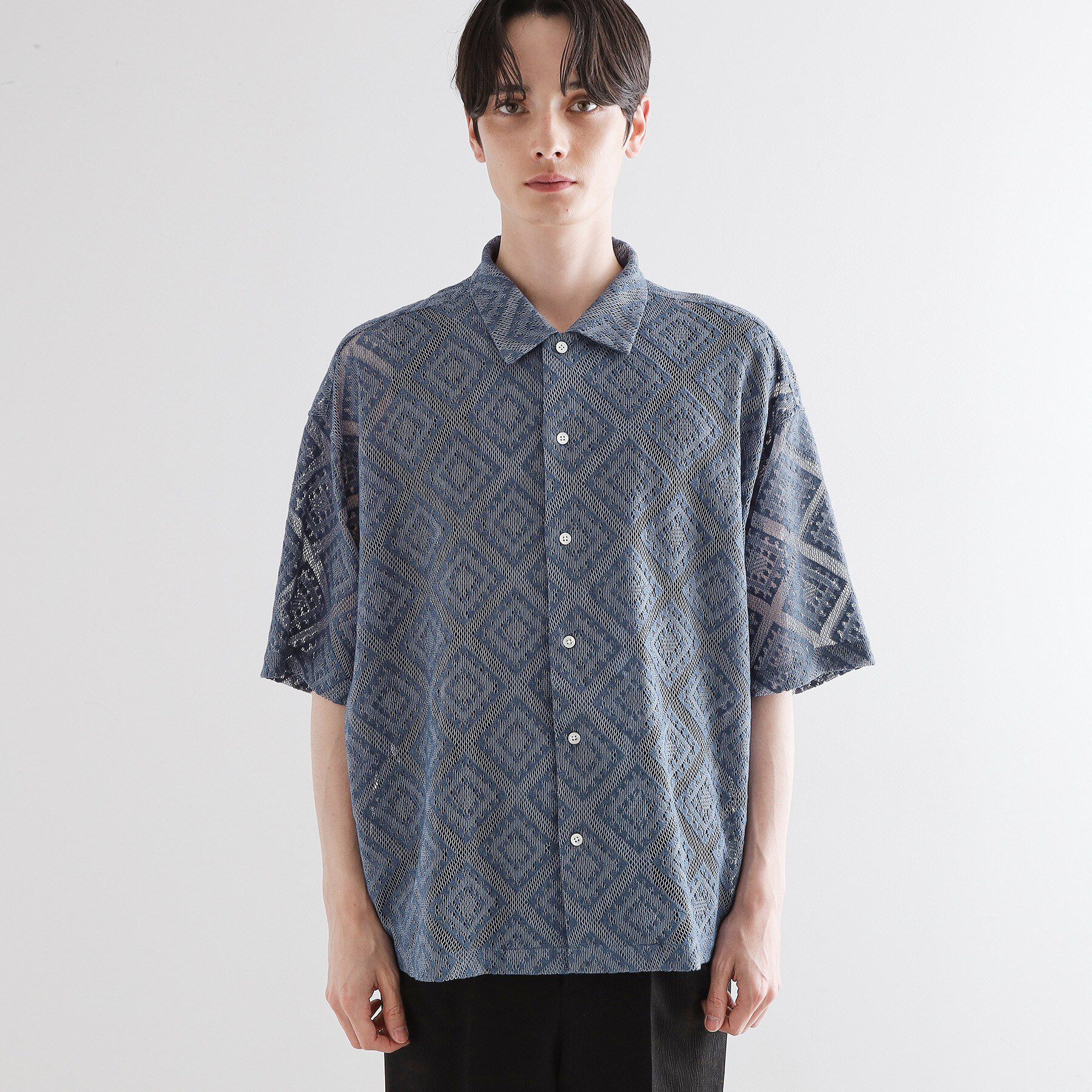 tk.TAKEO KIKUCHI「片染めレースシャツ」|シャツ・ブラウス|