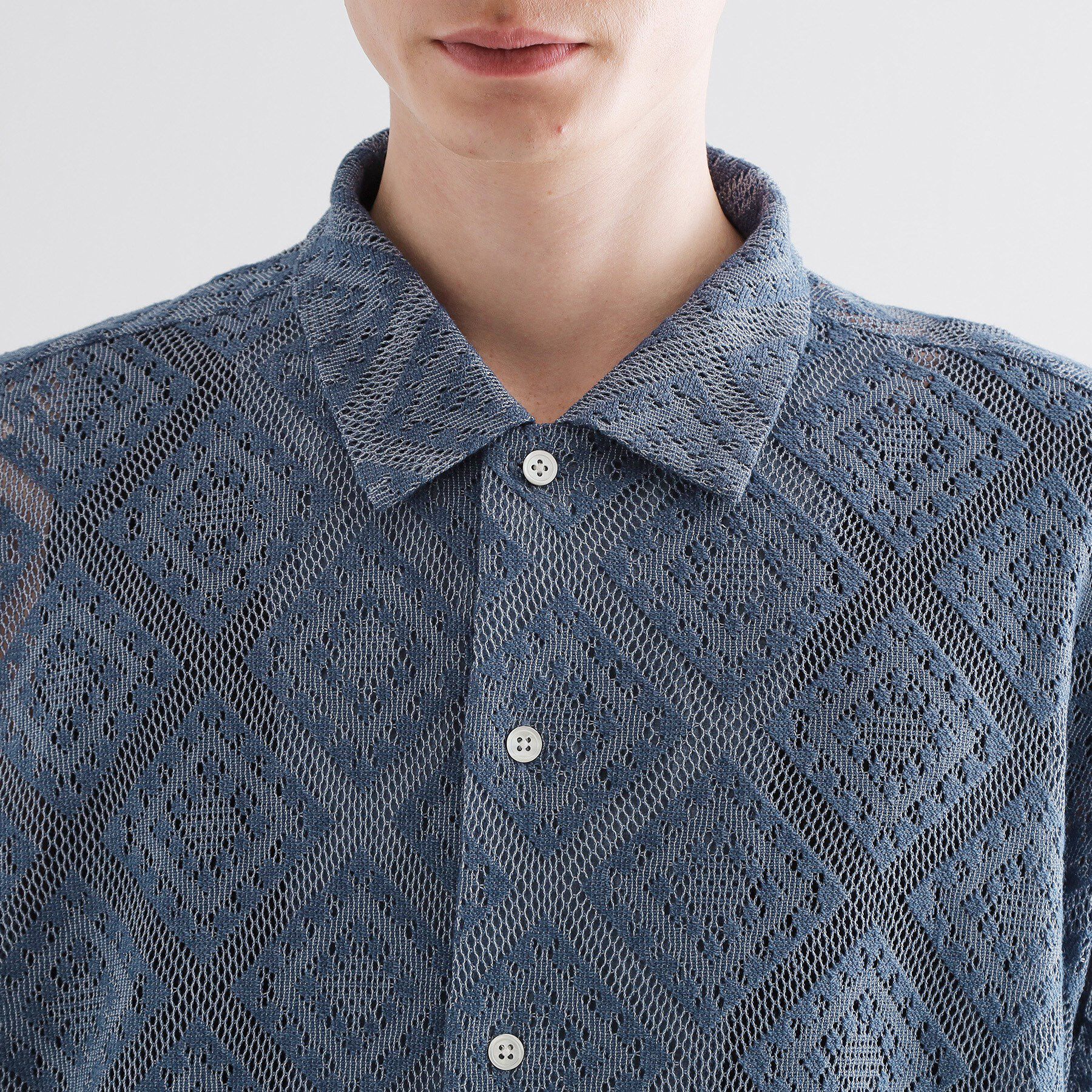 tk.TAKEO KIKUCHI「片染めレースシャツ」|シャツ・ブラウス|