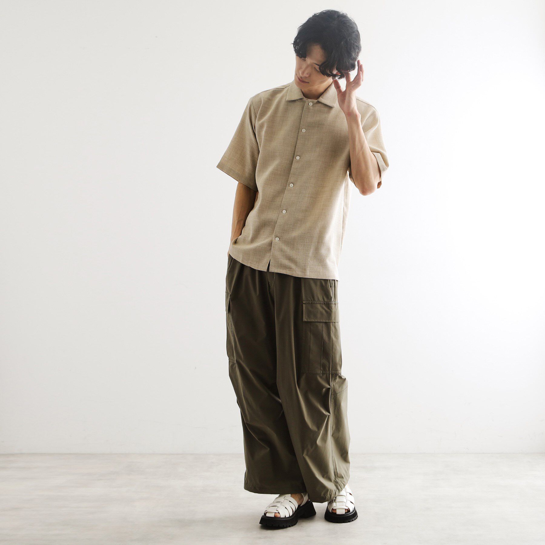 tk.TAKEO KIKUCHI「【セットアップ対応】テックキャンバスシャツ」|シャツ・ブラウス|