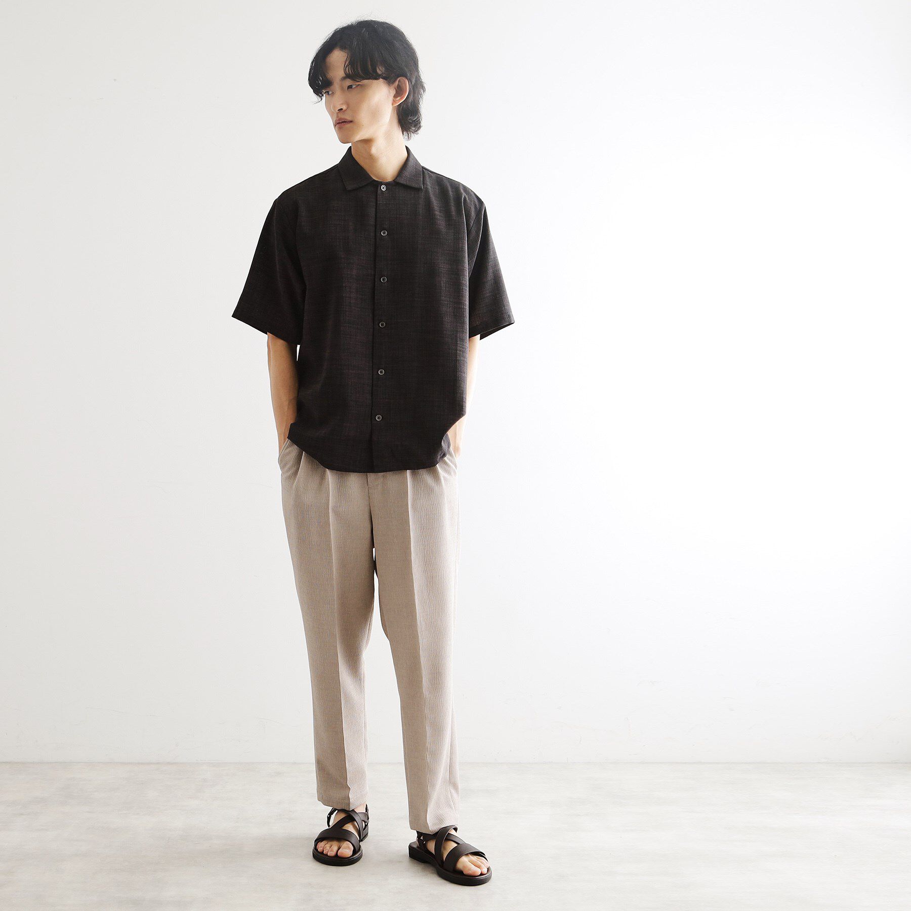 tk.TAKEO KIKUCHI「【セットアップ対応】テックキャンバスシャツ」|シャツ・ブラウス|