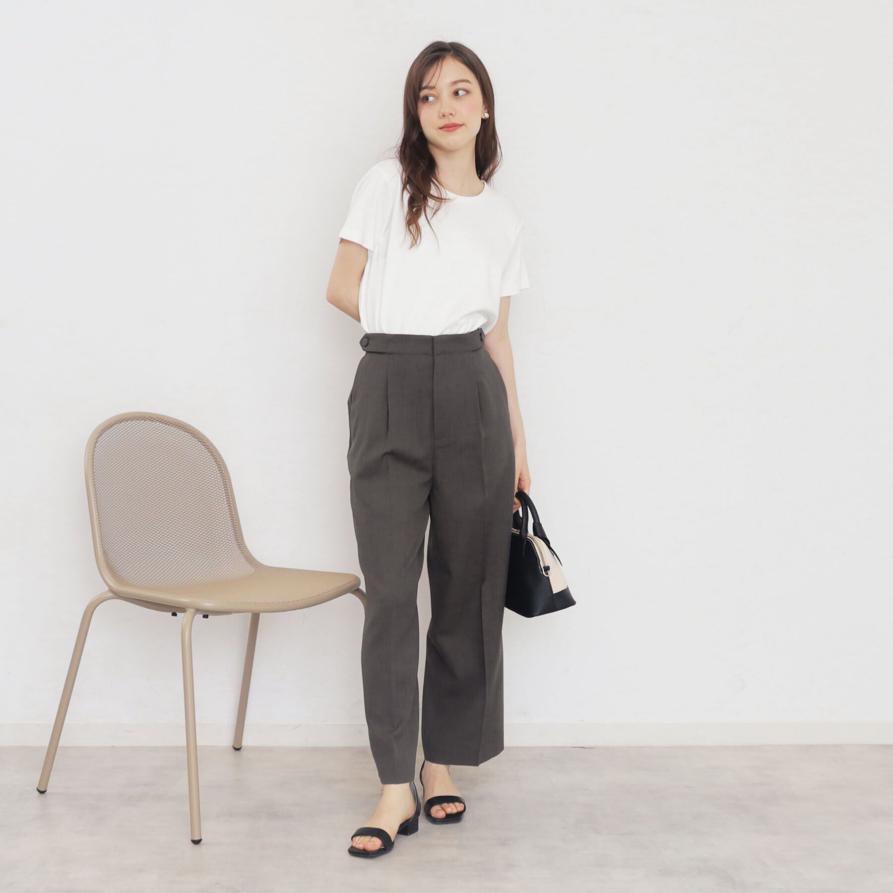 index「≪5color≫ストレッチワイドパンツ【吸水速乾/防シワ/コラーゲン配合/洗濯機洗い可】」|その他|