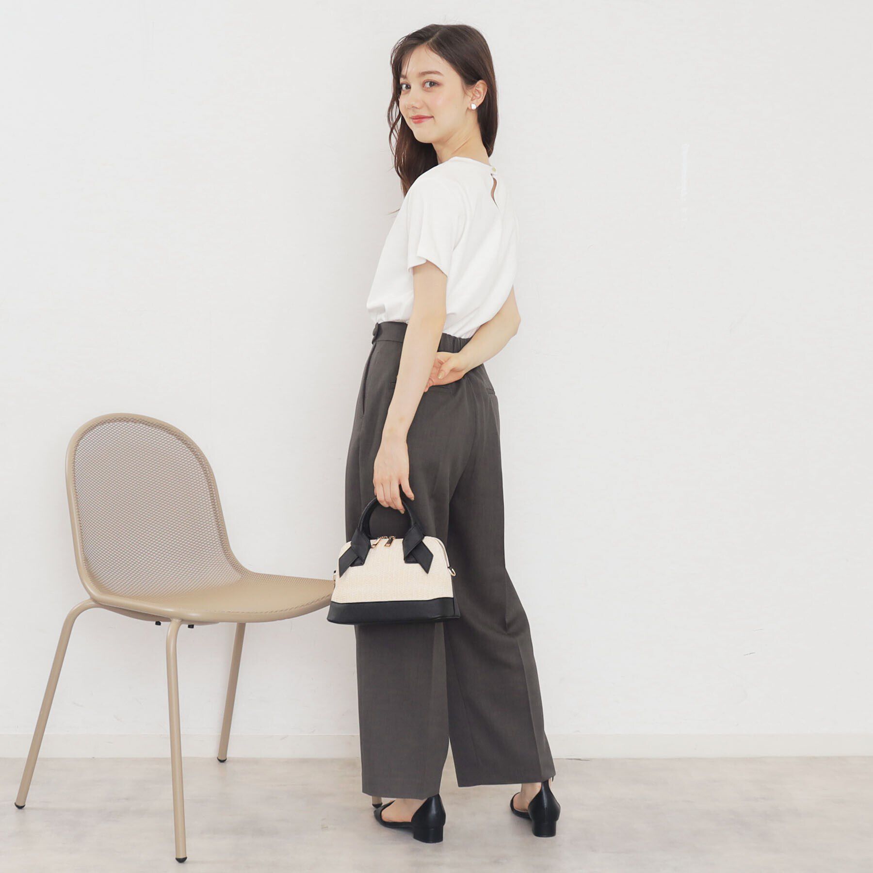 index「≪5color≫ストレッチワイドパンツ【吸水速乾/防シワ/コラーゲン配合/洗濯機洗い可】」|その他|