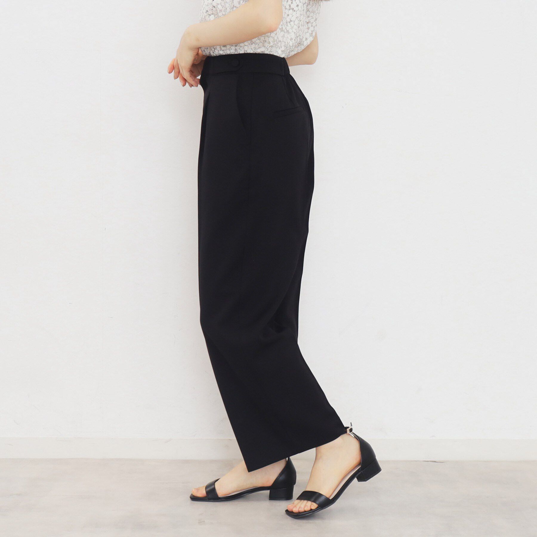 index「≪5color≫ストレッチワイドパンツ【吸水速乾/防シワ/コラーゲン配合/洗濯機洗い可】」|その他|